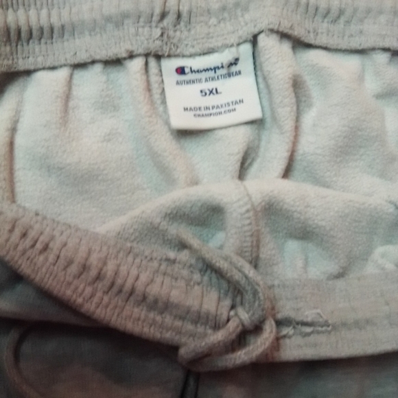 #0417 Mens Champion Authentic Athletic Wear Gray Sweatpants Size 5XL - Picture 10 of 16